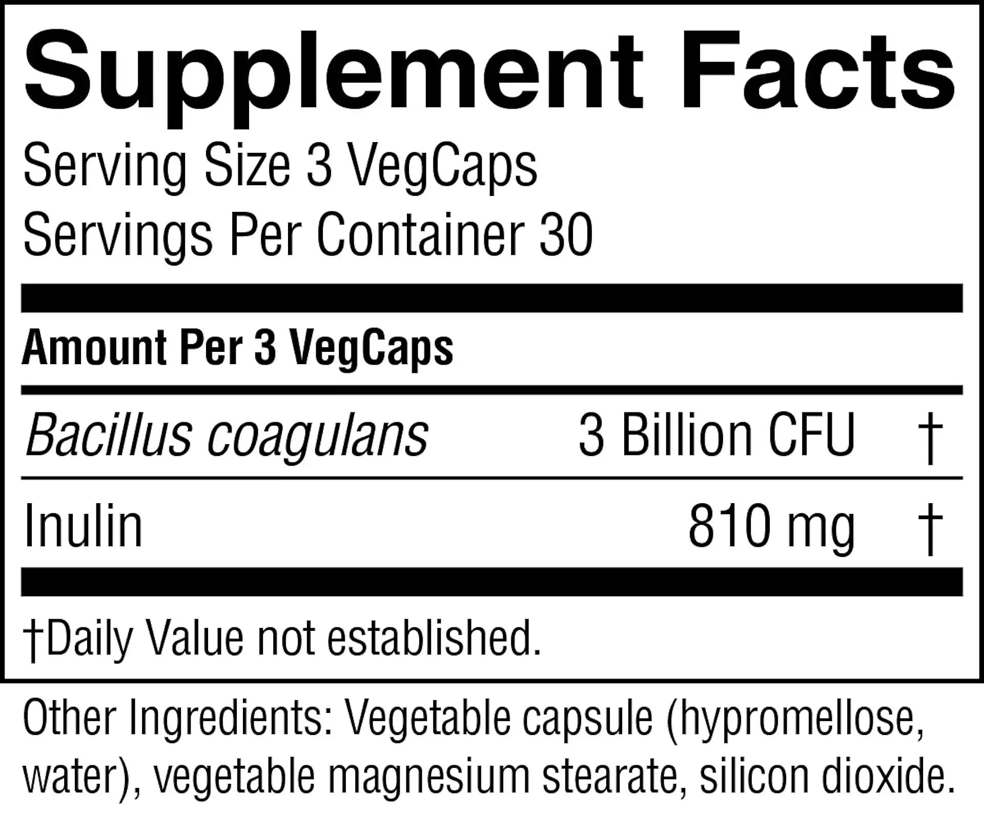 Nature's Sunshine Bacillus Coagulans NutriBiome, frasco con tapa hermética para almacenamiento y acceso rápido.