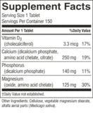 Nature's Sunshine Calcium Plus D3, etiqueta de frasco mostrando certificación Kosher.