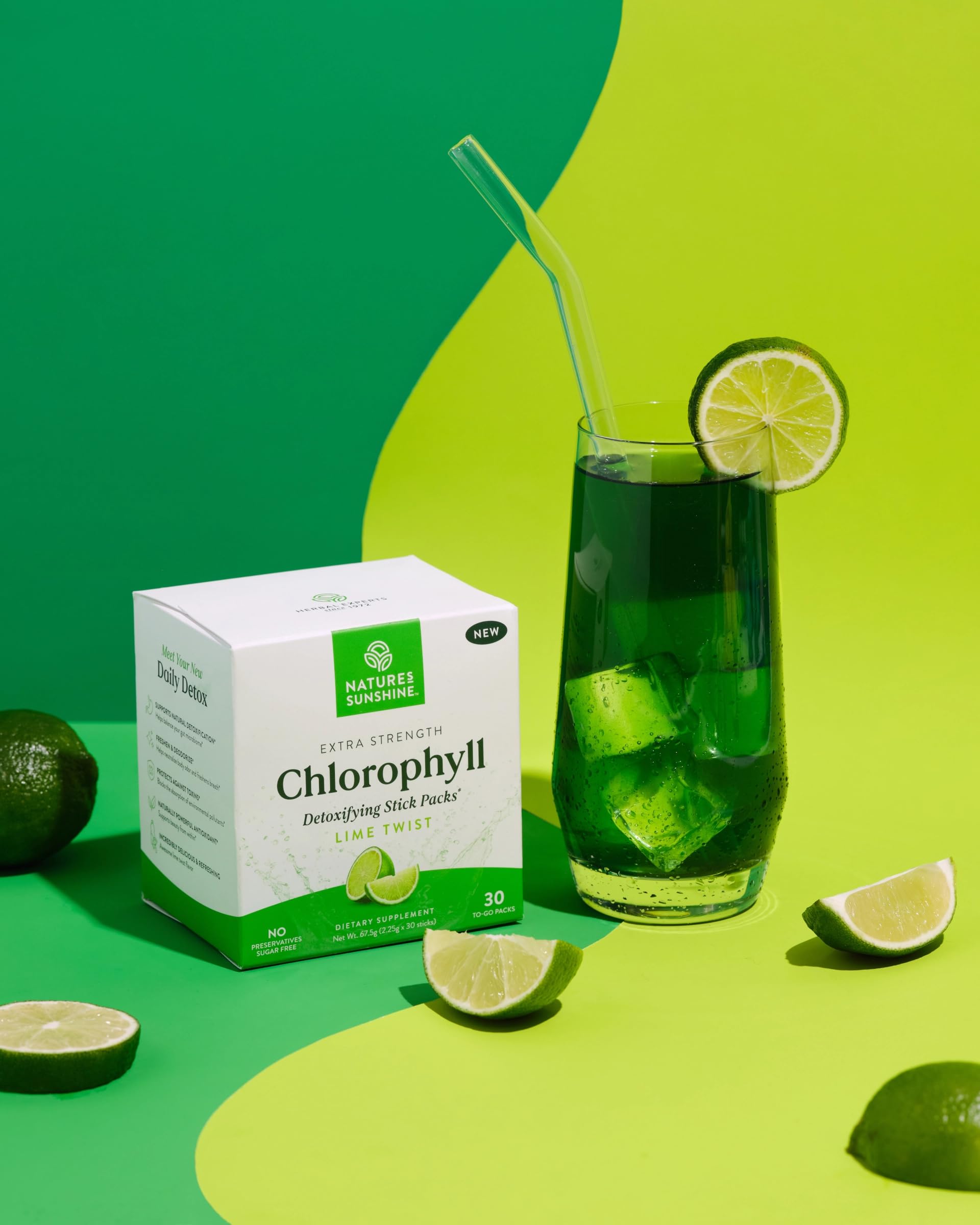 Nature's Sunshine Clorofila: aroma cítrico de lima para empezar el día