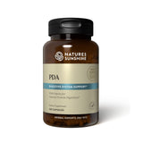Nature's Sunshine Combinación PDA: botella de cápsulas para apoyo digestivo.