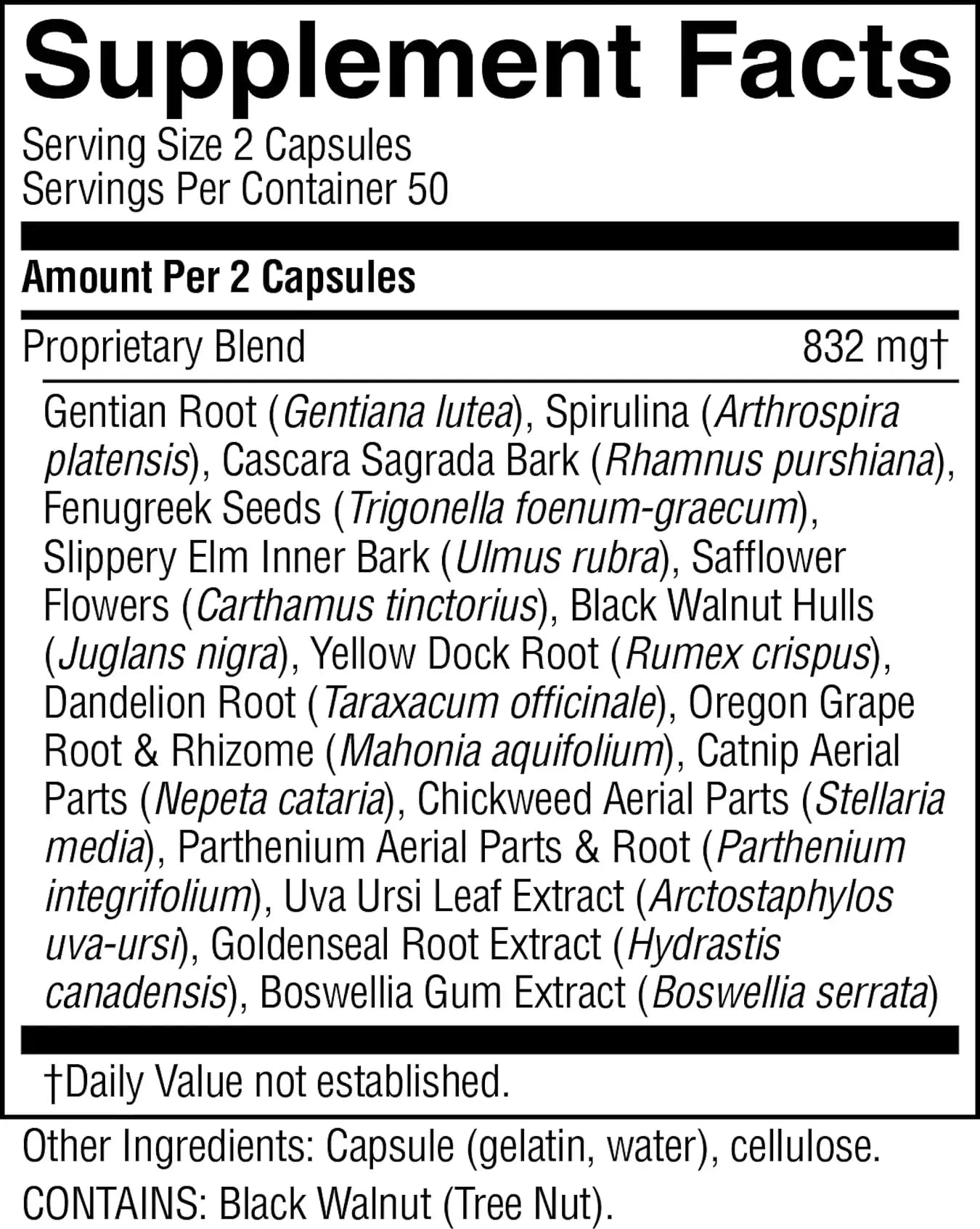 Nature's Sunshine Cellular Detox: caja de empaque que facilita almacenamiento y uso.