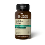 Nature's Sunshine Cellular Detox: cápsulas en botella para apoyo digestivo diario.