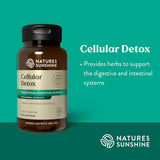 Nature's Sunshine Cellular Detox: etiqueta frontal clara para información del producto.