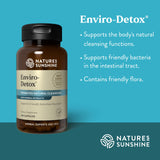 Nature's Sunshine Enviro-Detox cápsulas con agua, consumo sencillo para apoyo digestivo