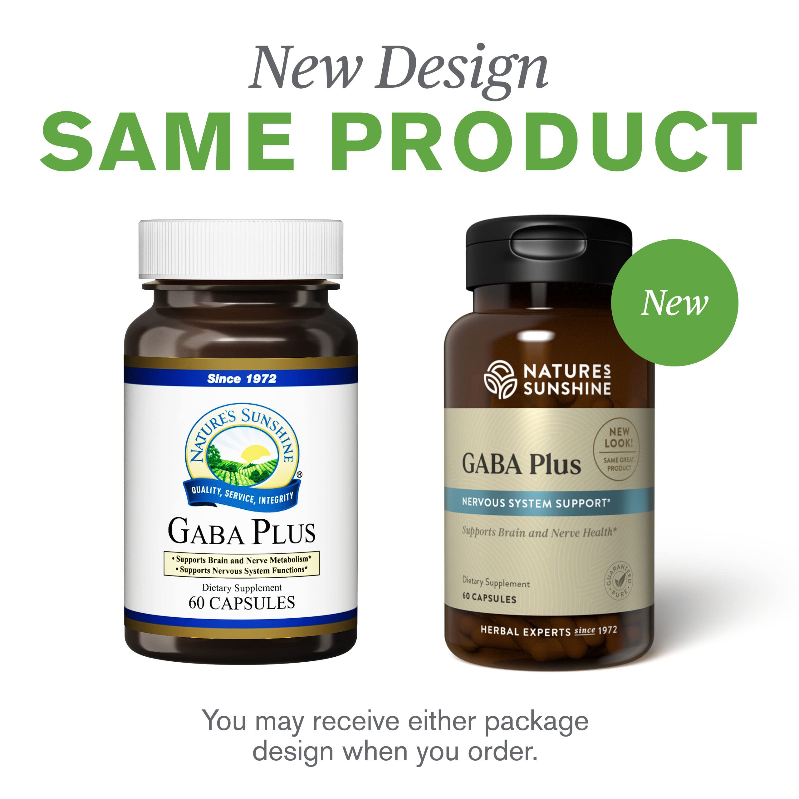Nature's Sunshine GABA Plus: detalle de etiqueta destaca pruebas de campo