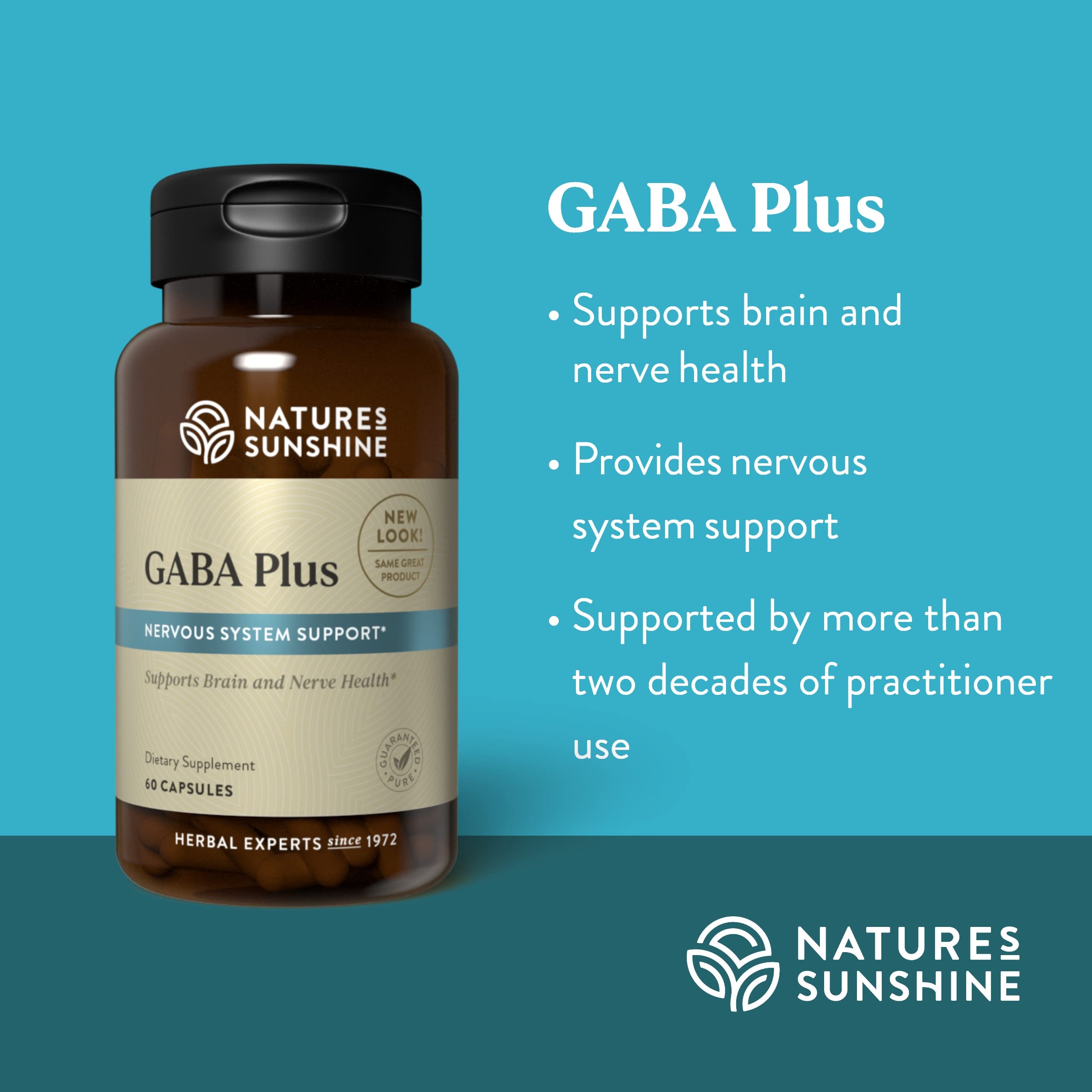Nature's Sunshine GABA Plus: etiqueta trasera inspira confianza y calidad