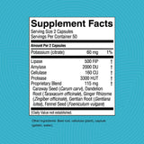 Nature's Sunshine Hi-Lipase etiqueta detallada con ingredientes y uso.