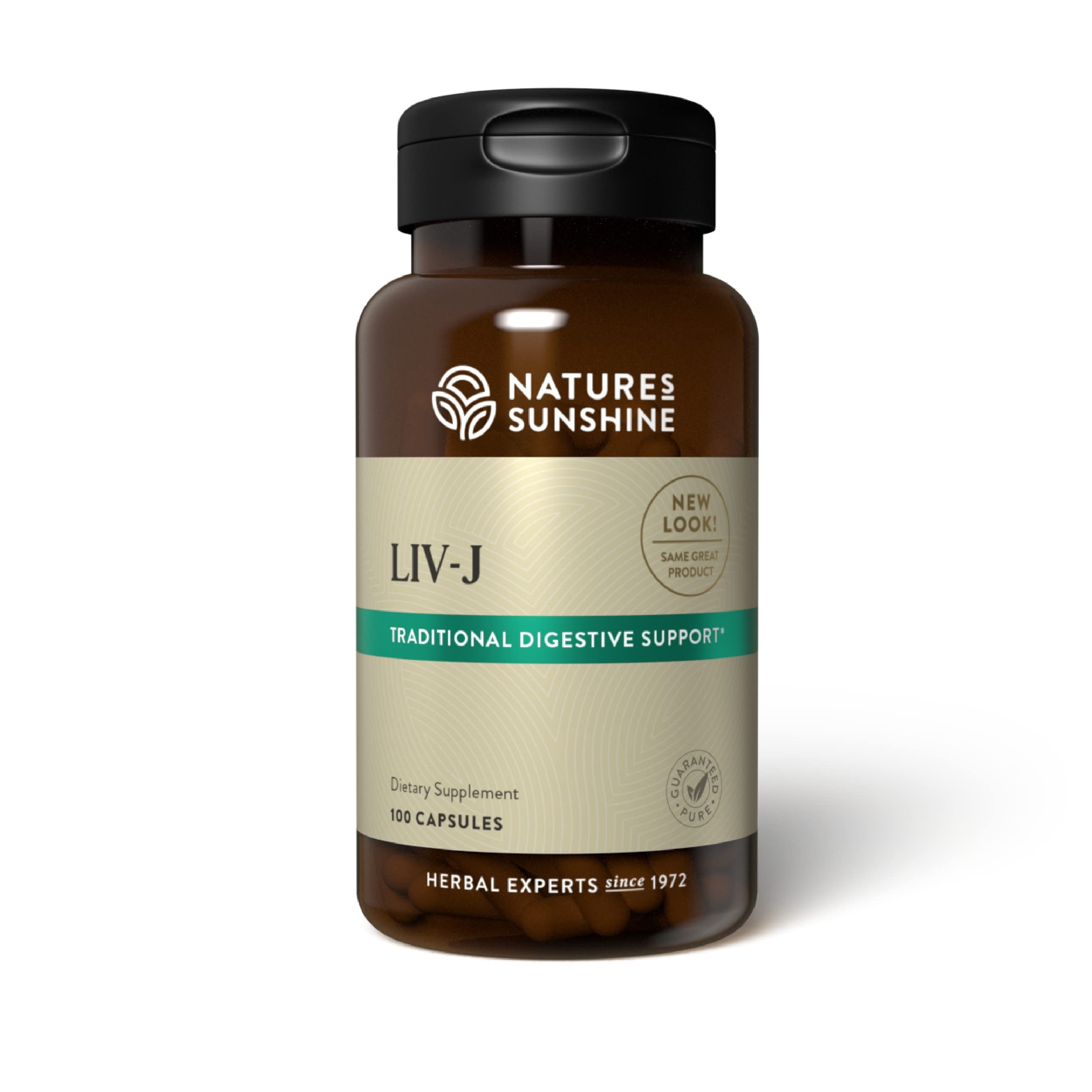 Nature's Sunshine LIV-J cápsulas en frasco para apoyo digestivo
