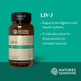 Nature's Sunshine LIV-J frasco blanco de cápsulas, apoyo hepático diario