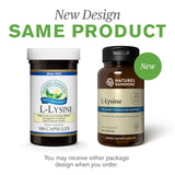 Etiqueta detallada de Nature's Sunshine Lisina para dosis recomendadas