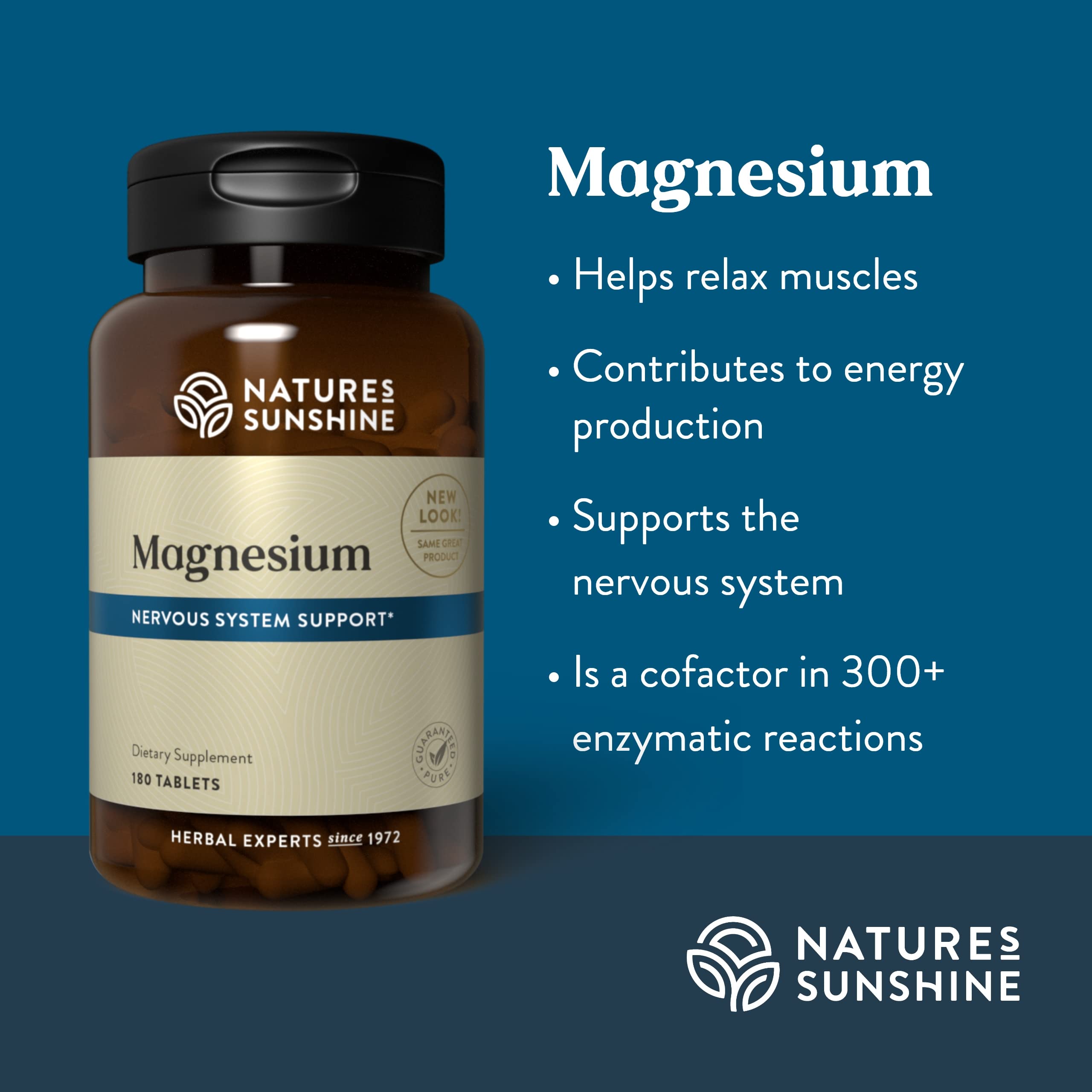 Nature's Sunshine Magnesium 250 mg: ingredientes clave para una base natural.