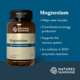 Nature's Sunshine Magnesium 250 mg: ingredientes clave para una base natural.