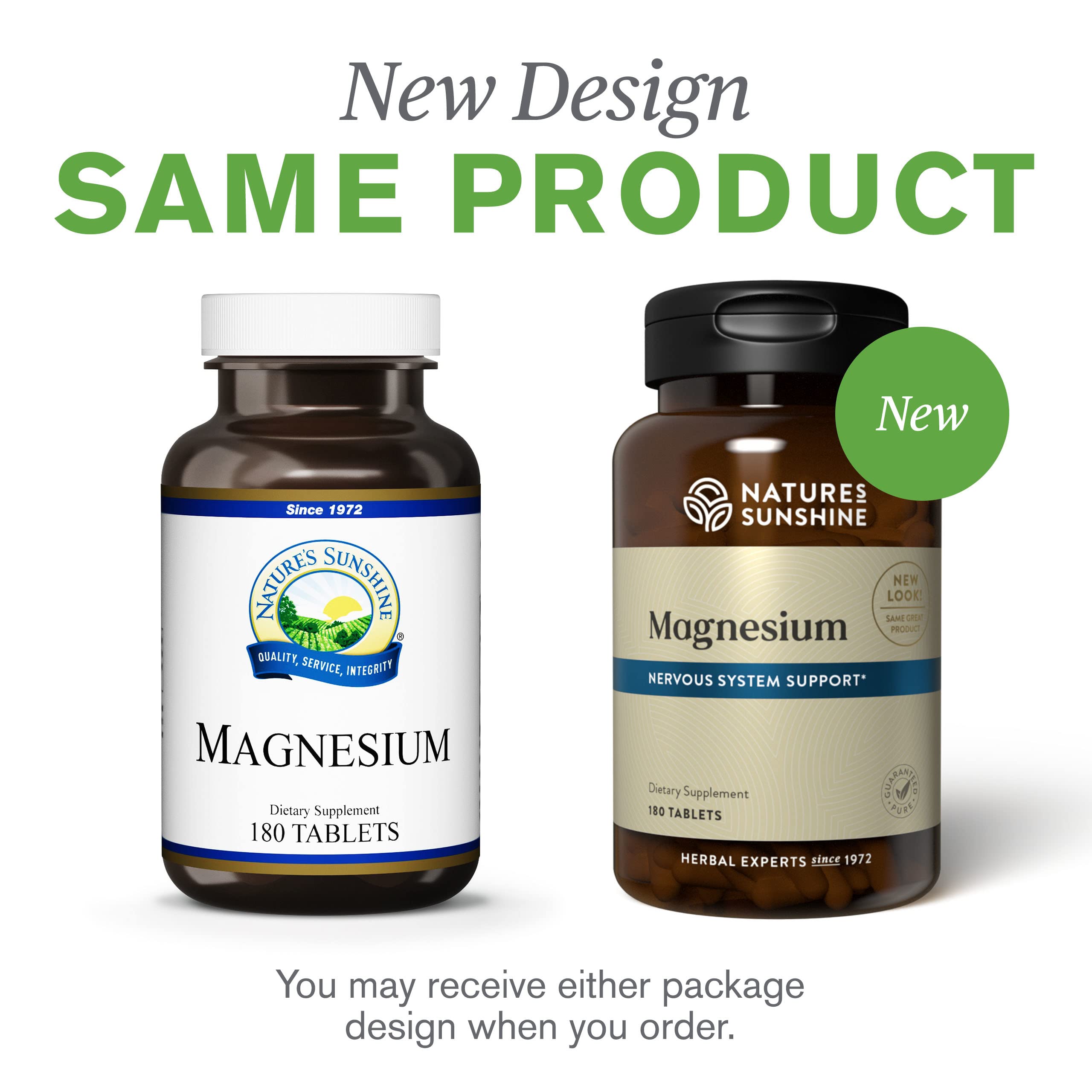 Nature's Sunshine Magnesium 250 mg: presentación clara para uso diario.