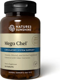 Nature's Sunshine Mega-Chel tabletas 120, vista frontal, apoyo al bienestar diario.