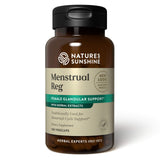 Nature's Sunshine Menstrual Reg: frasco de cápsulas para equilibrio hormonal y bienestar menstrual