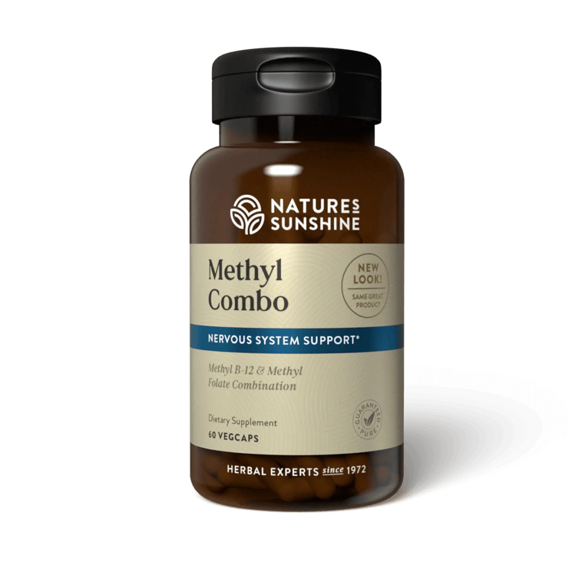 Nature's Sunshine Methyl Combo: cápsulas para apoyar energía y funciones celulares.