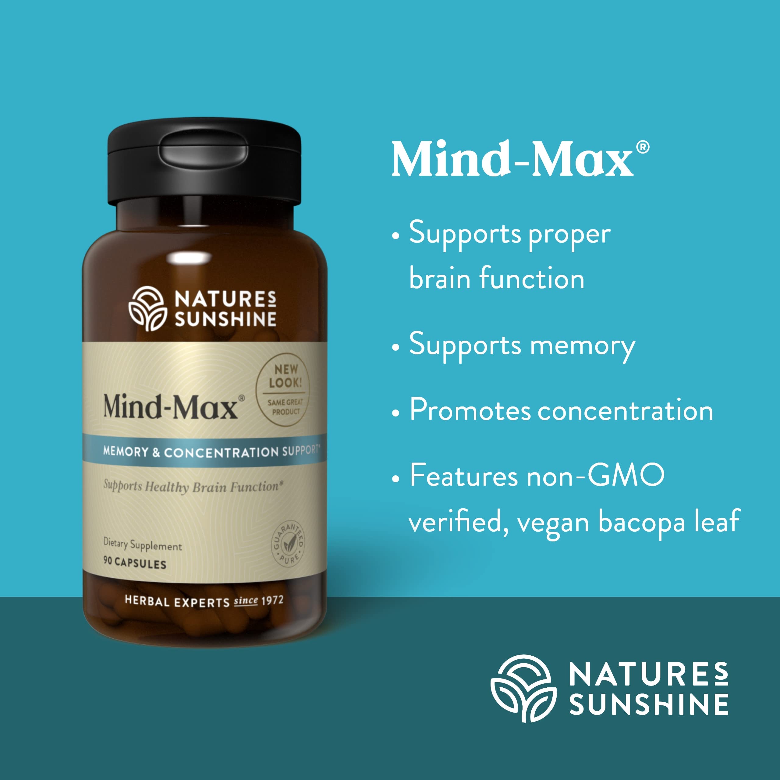 Ginkgo de Mind-Max de Nature's Sunshine para funciones cognitivas y circulación cerebral