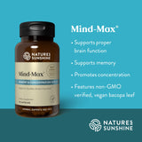 Ginkgo de Mind-Max de Nature's Sunshine para funciones cognitivas y circulación cerebral
