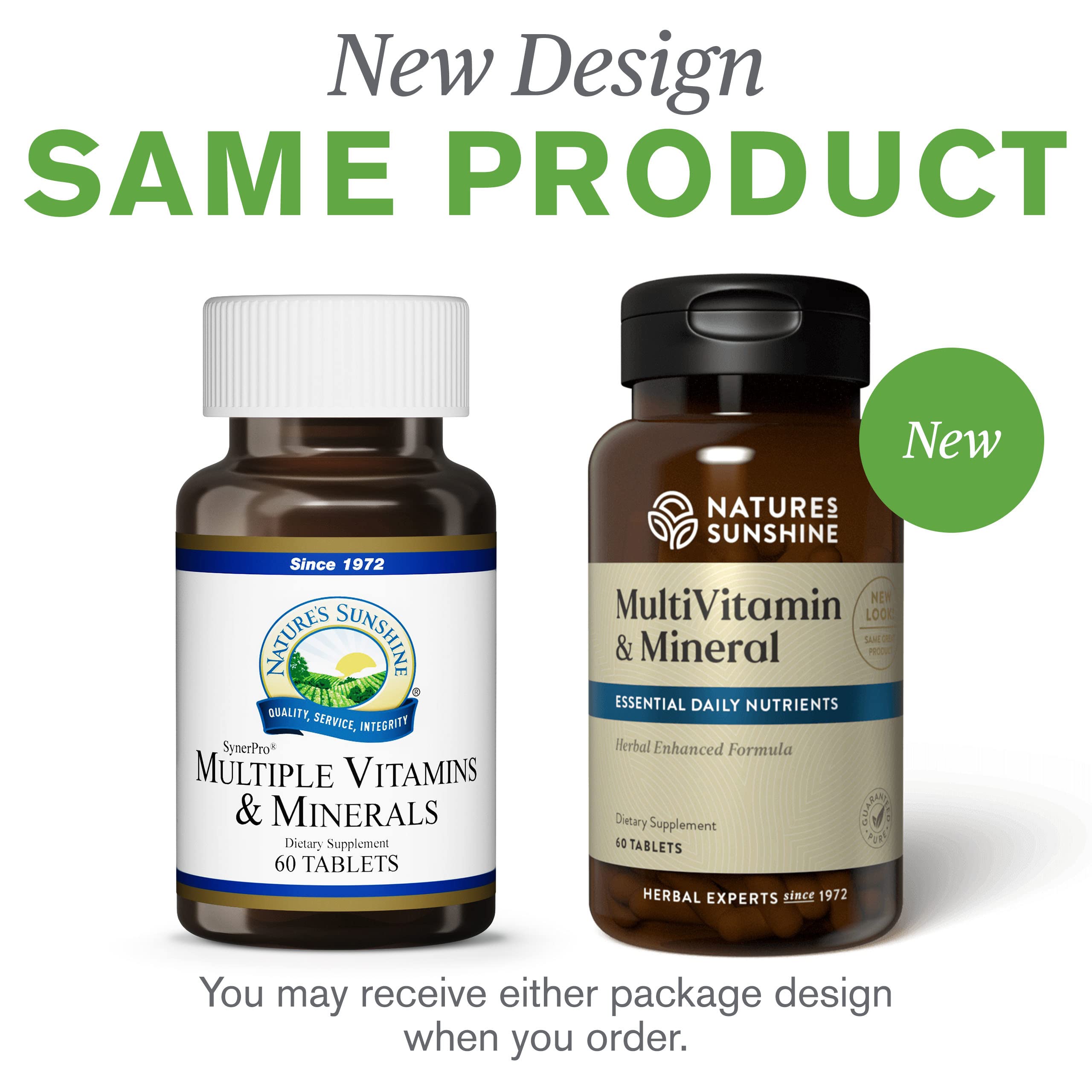 Nature's Sunshine Multivitaminas y Minerales: tabletas visibles para soporte nutricional diario