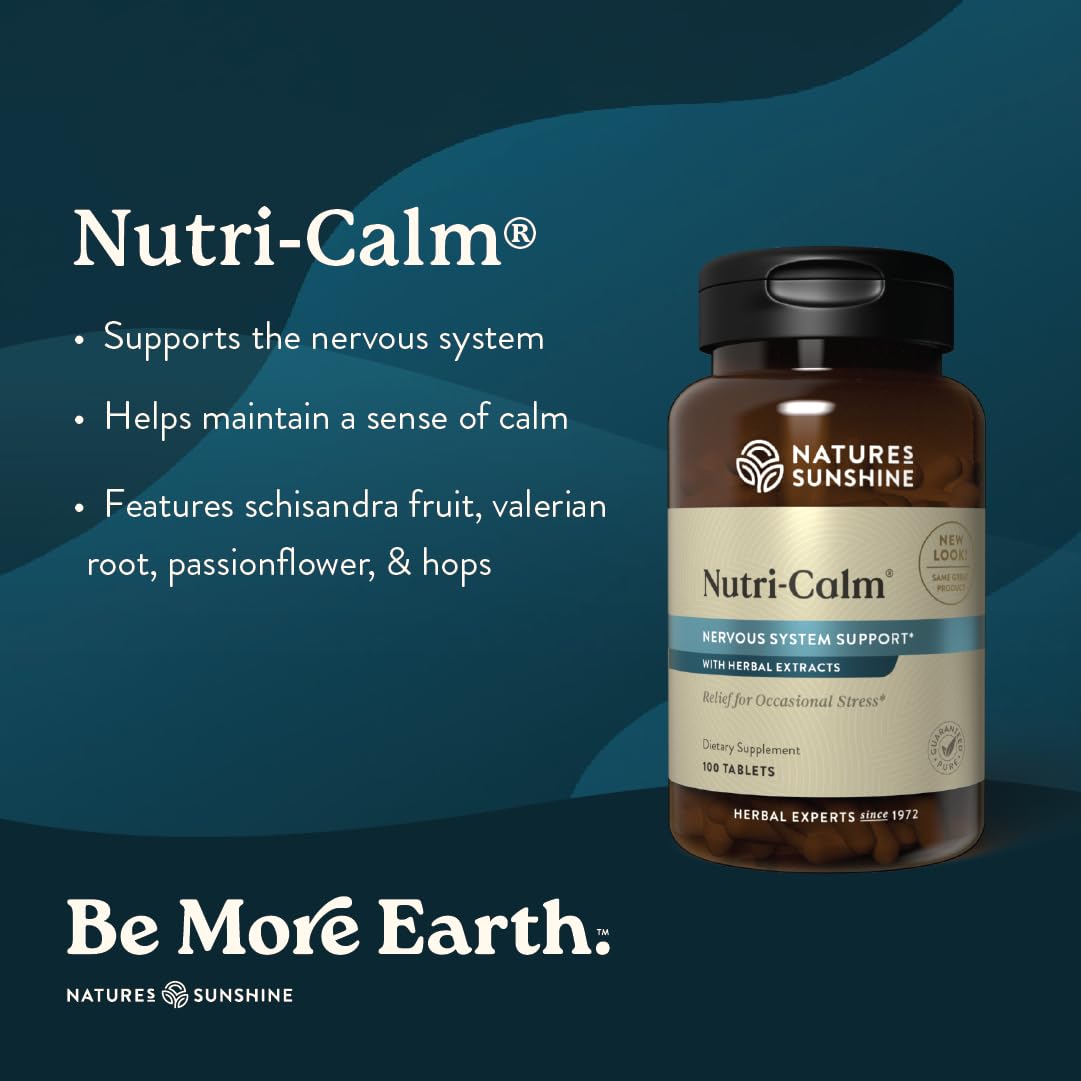Nature's Sunshine Nutri-Calm: cápsulas para promover relajación y claridad mental