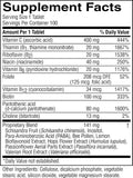 Nature's Sunshine Nutri-Calm: etiqueta clara con ingredientes y usos sugeridos