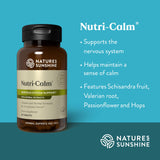 Nutri-Calm Nature's Sunshine, cápsulas, uso diario para momentos de estrés ocasional.