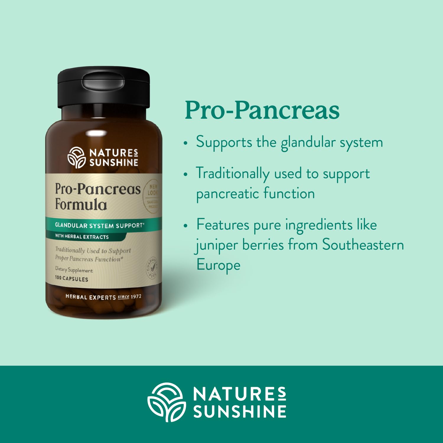 Nature's Sunshine Pro-Pancreas ingredientes naturales para el sistema digestivo