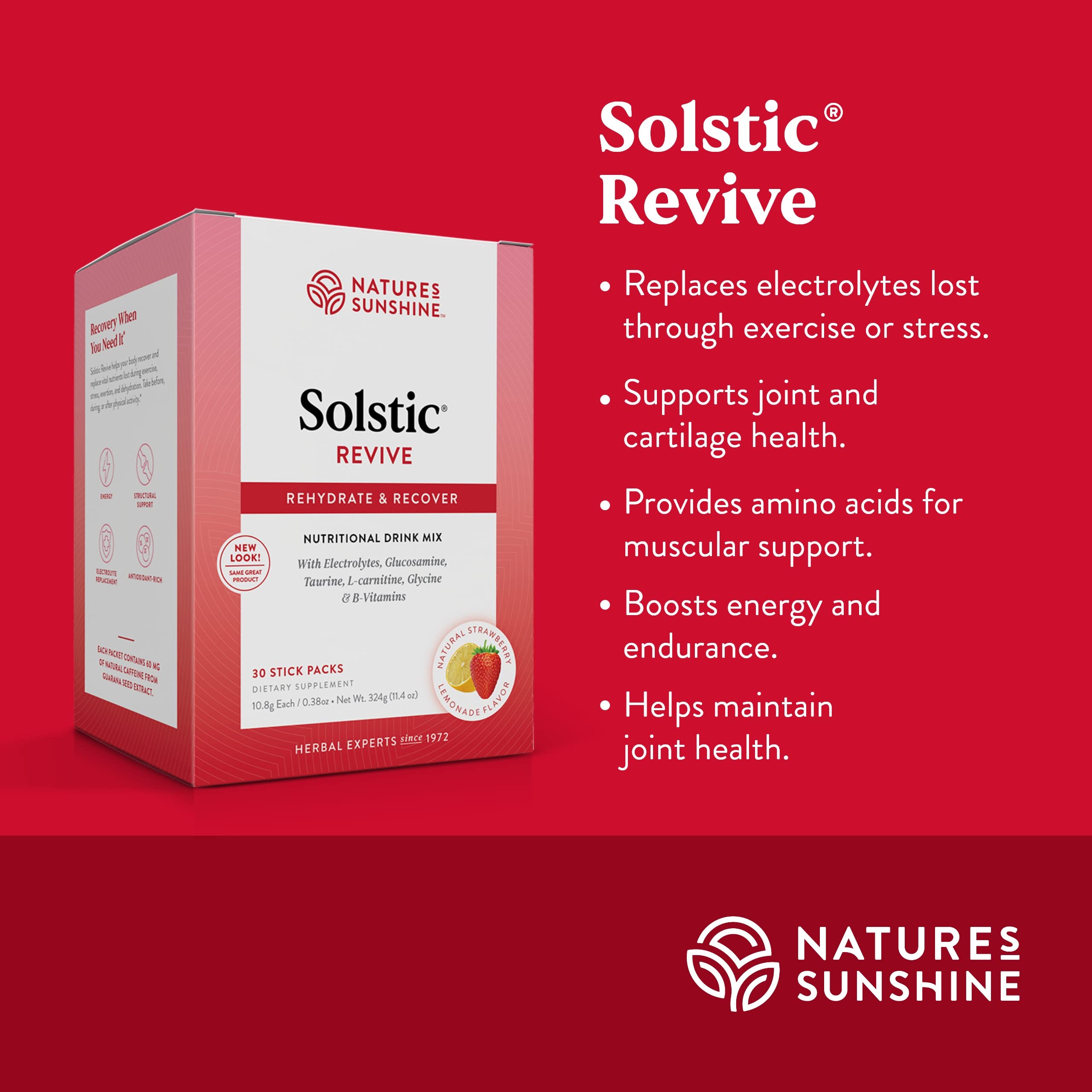 Solstic Revive calcio, ayuda a mantener la salud ósea durante la vida activa
