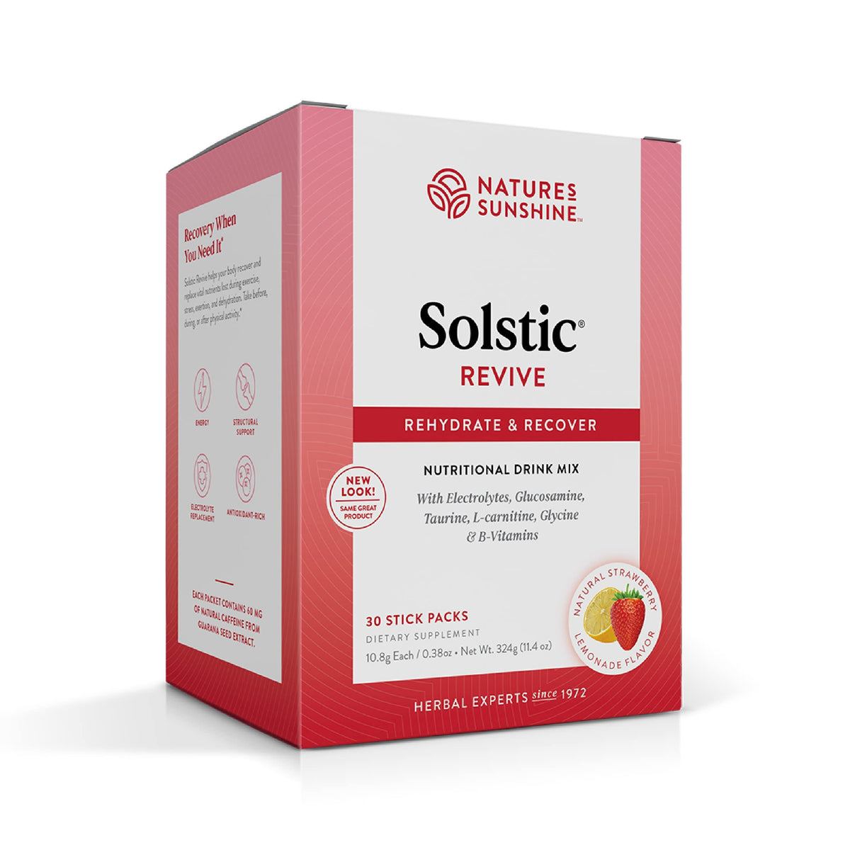 Nature's Sunshine Solstic Revive, sobres prácticos para recuperación tras el entrenamiento