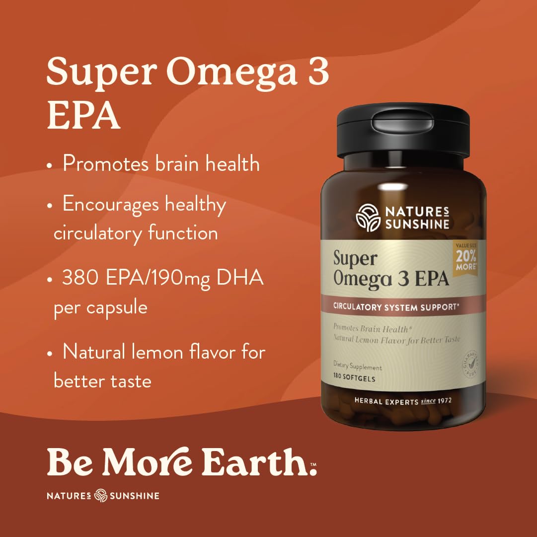 Nature's Sunshine Super Omega-3 etiqueta: describe ingredientes y origen.