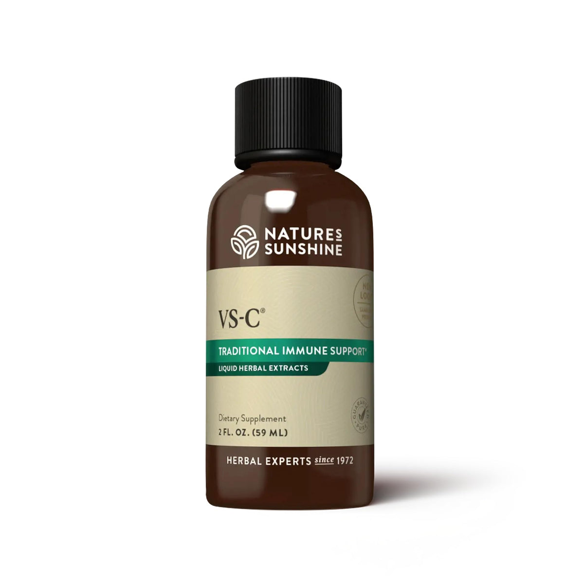 VS-C líquido de Nature's Sunshine en botella, posible apoyo inmunológico diario