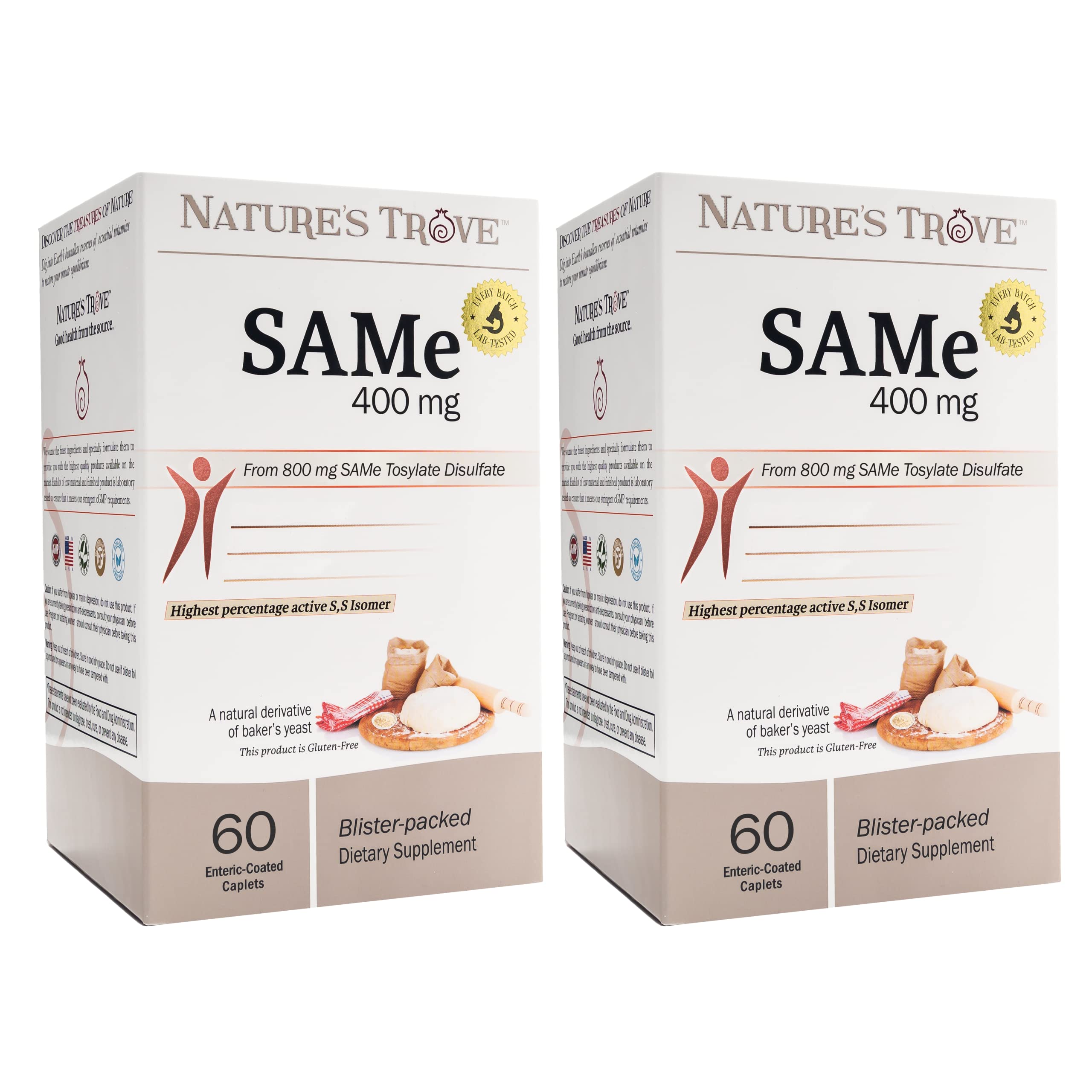 Nature's Trove SAM-e 400mg cápsulas entéricas con absorción óptima