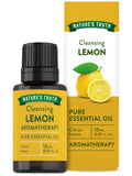 Nature's Truth Aceite esencial de limón, frasco, aroma cítrico ideal para difusor.
