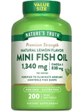 Nature's Truth aceite de pescado Omega-3 1340 mg para bienestar diario