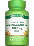 Nature's Truth Ashwagandha: cápsulas en botella para uso diario práctico