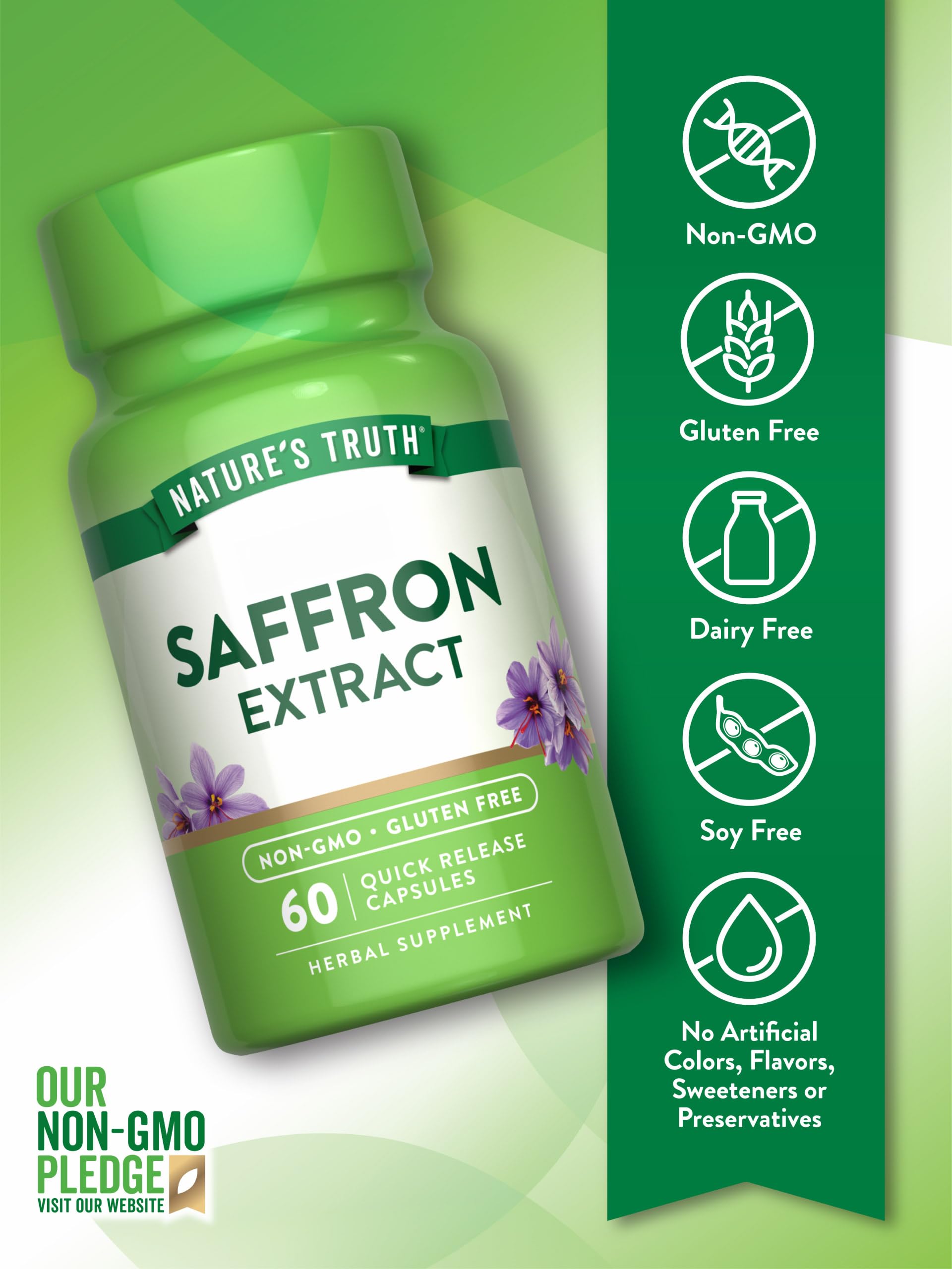 Nature's Truth: etiqueta del producto mostrando ingredientes y calidad