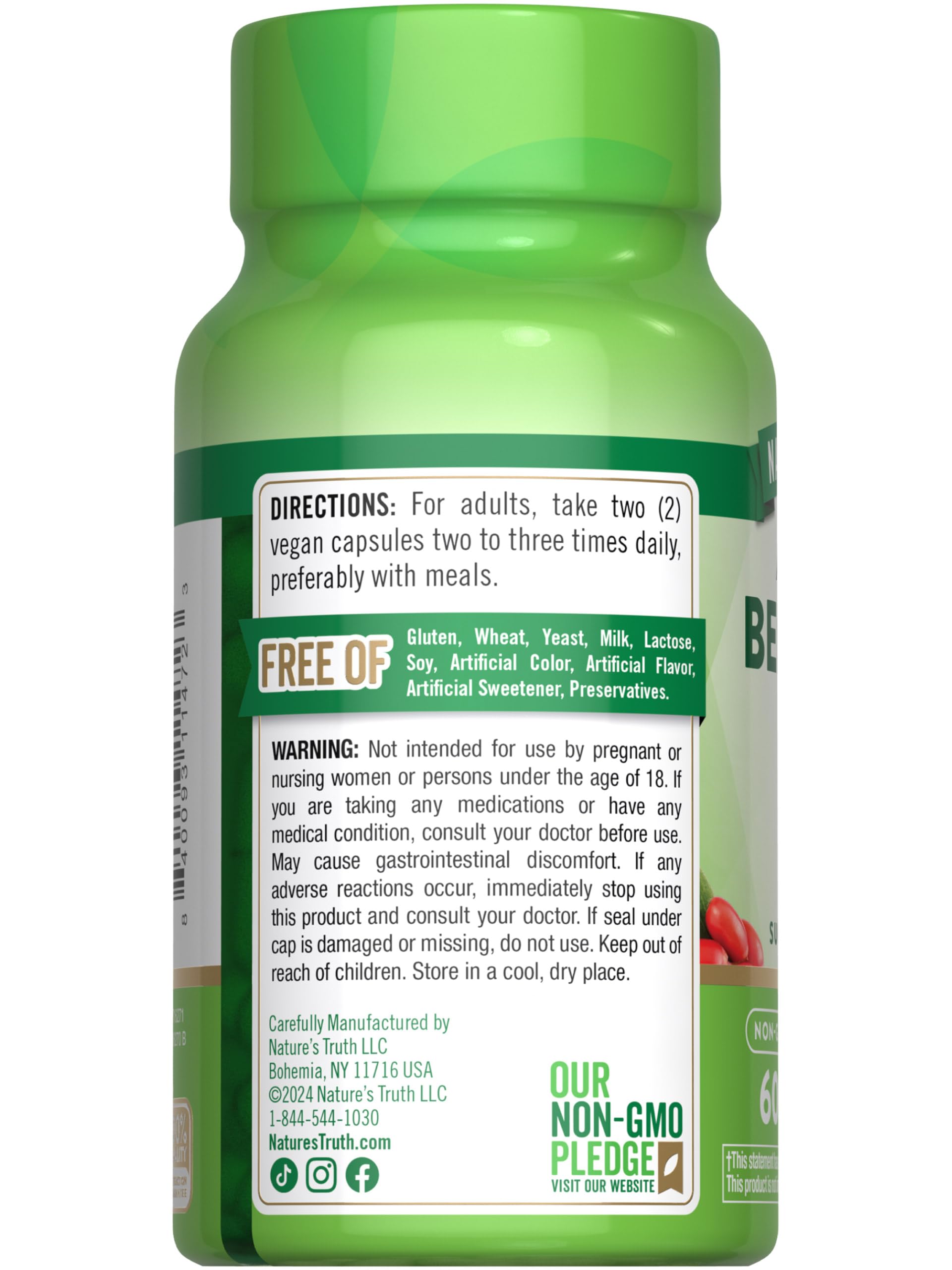 Extracto de agracejo en Nature's Truth Berberina HCl 500 mg