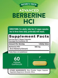 Nature's Truth Berberina HCl 500 mg en cápsulas veganas para uso diario