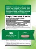 Nature's Truth etiqueta de valeriana: información clara para uso nocturno y confianza.