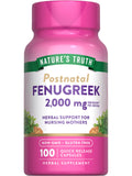 Nature's Truth Cápsulas fenogreco para mujeres, útil en regímenes diarios de nutrición.