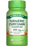 Nature's Truth Curcuma cápsulas frente: consumo diario cómodo y práctico.
