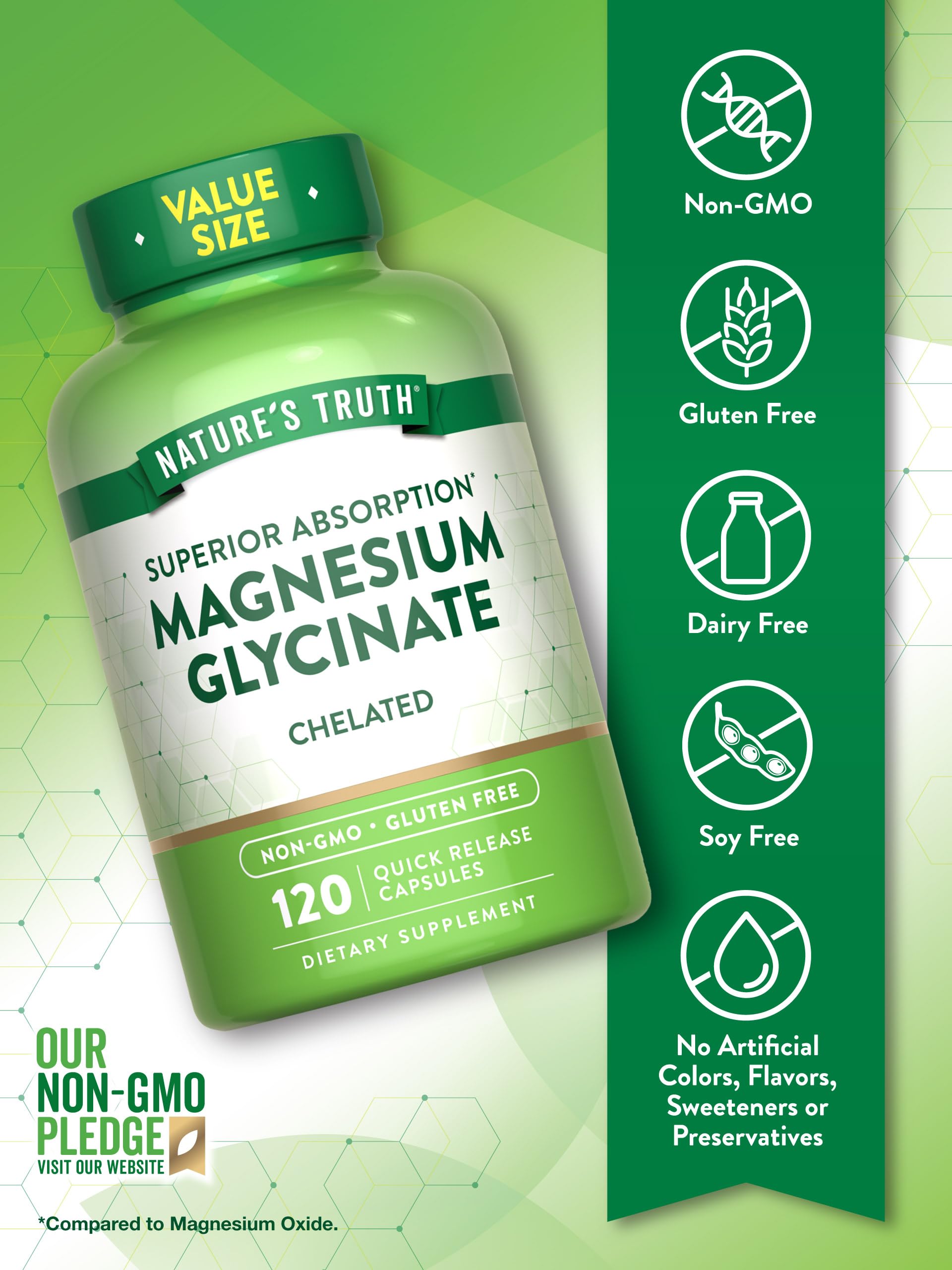 Cápsulas de Nature's Truth listas para uso diario, con alta absorción.