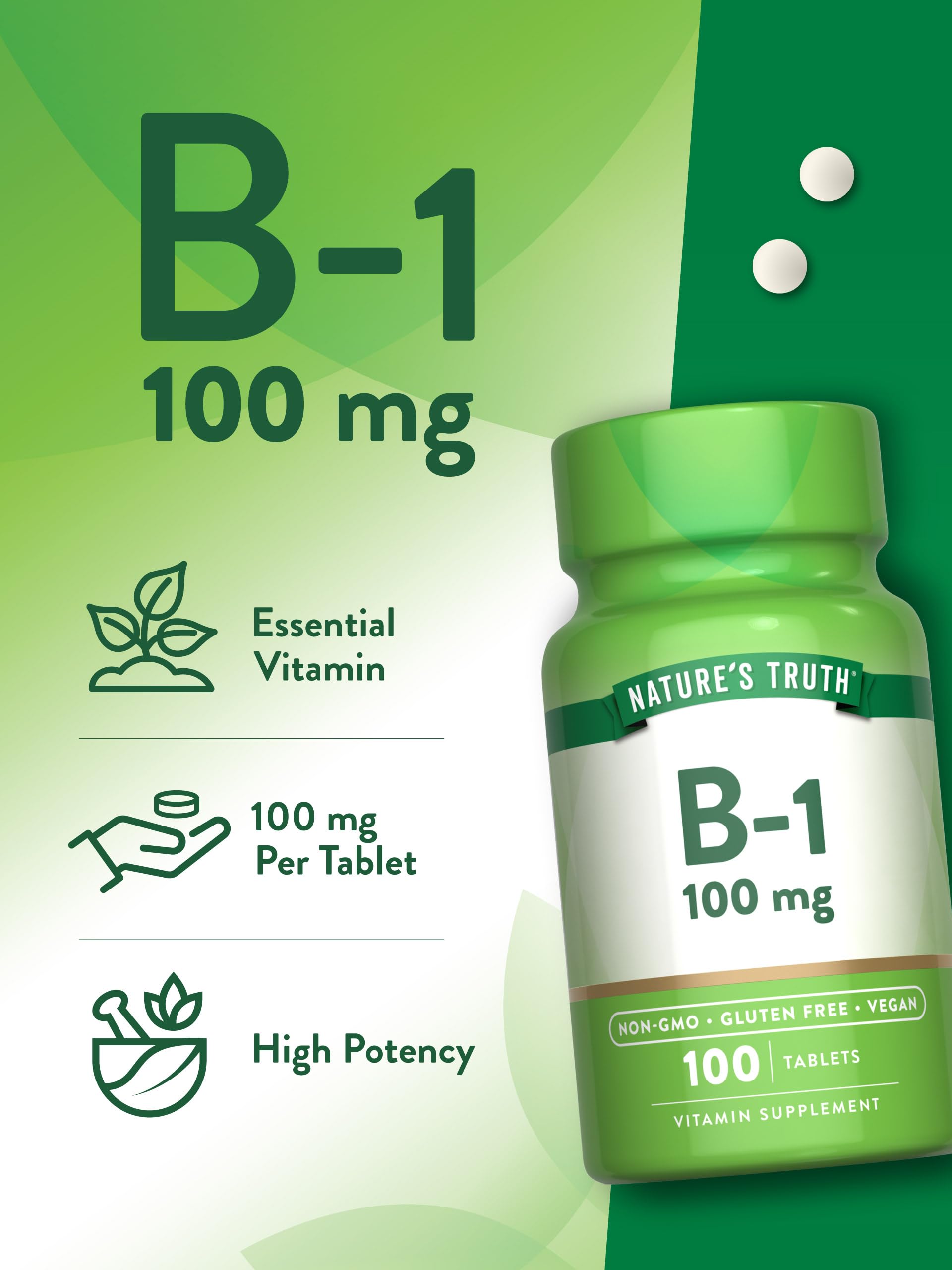 Nature's Truth Dosis de 100 mg por tableta para consumo diario