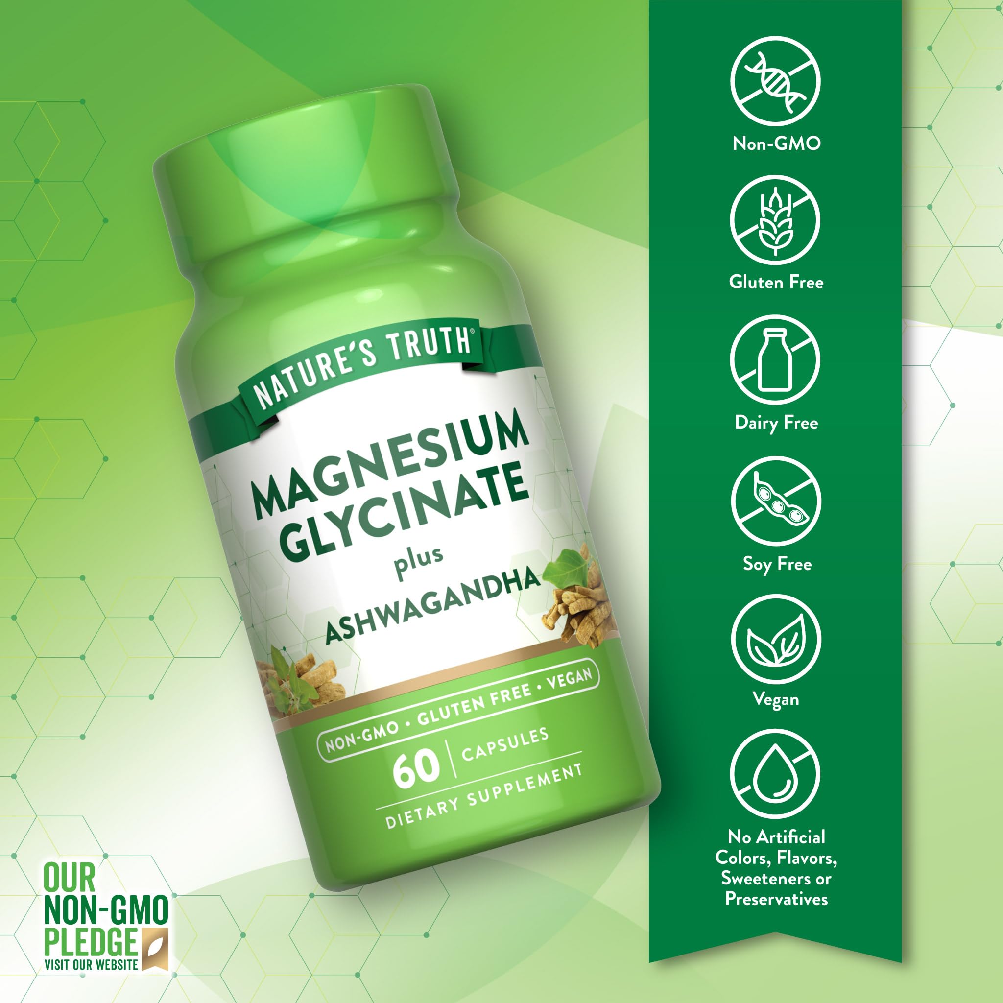 Etiqueta clara de Nature's Truth muestra ingredientes y valores para decidir tu suplemento.
