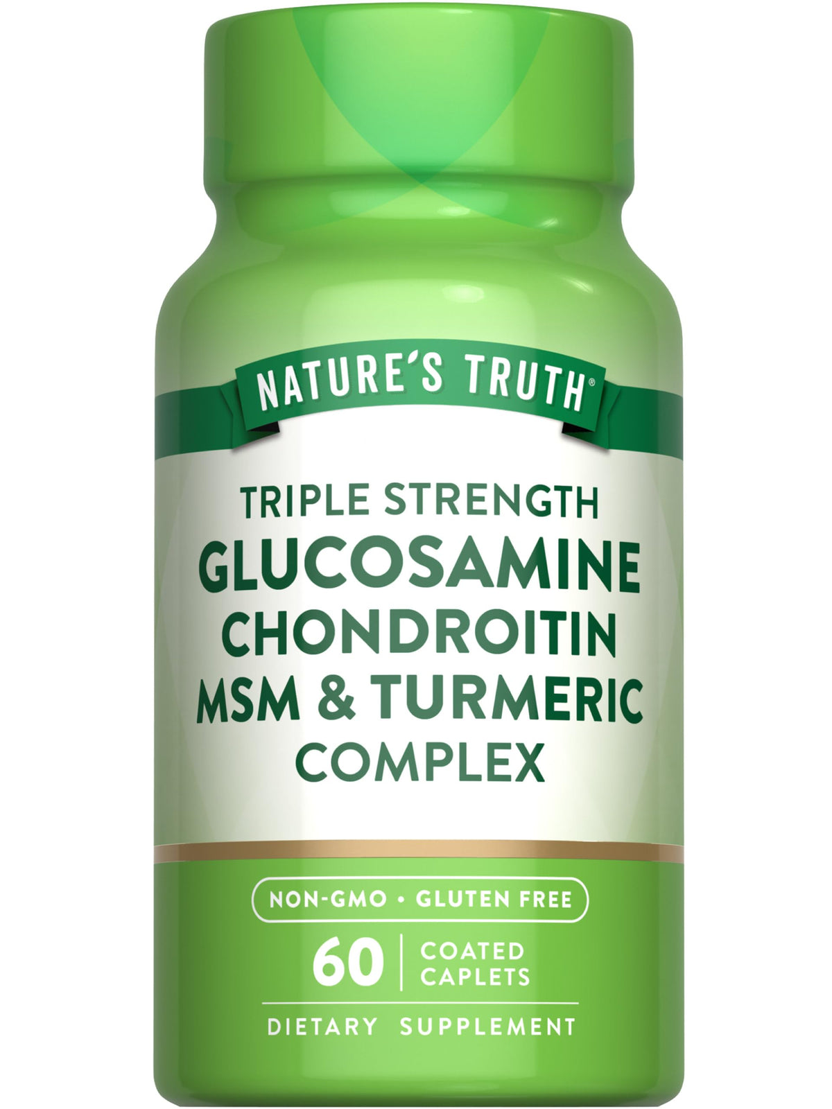 Nature's Truth glucosamina condroitina MSM cápsulas: complejo para movilidad diaria.