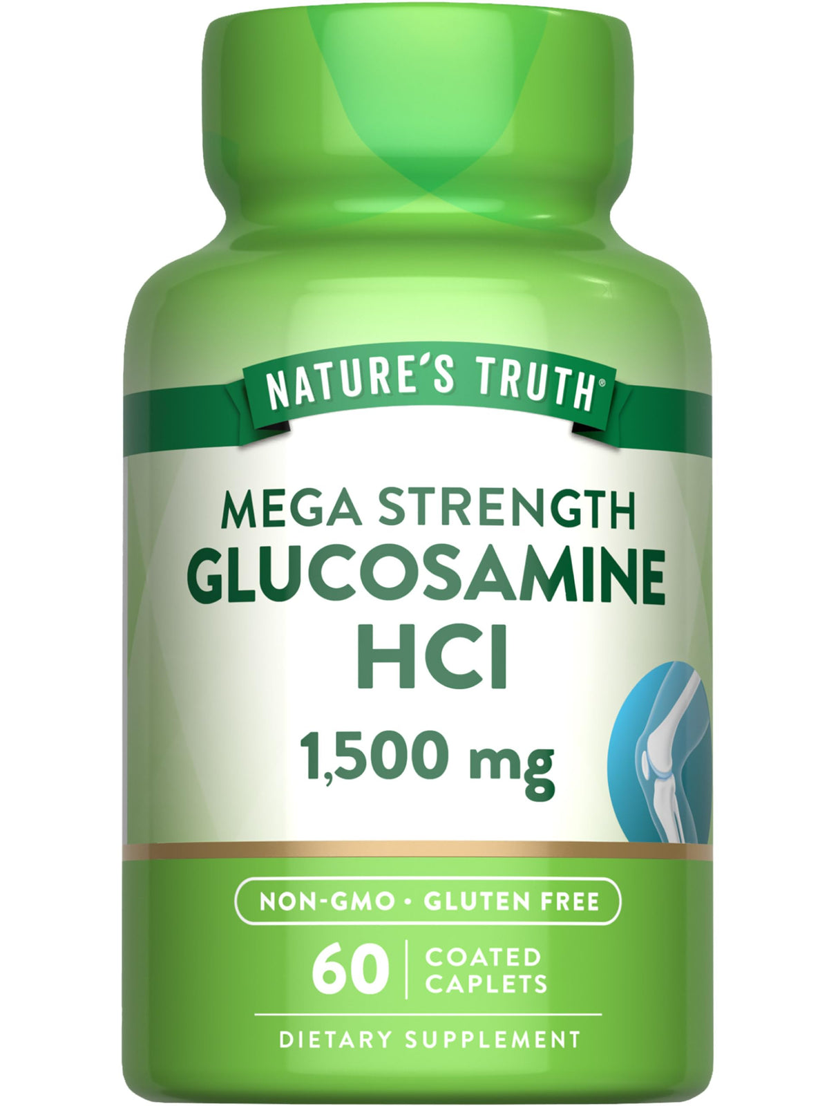 Nature's Truth Glucosamina HCI 1500mg: botella con capsulas para uso diario