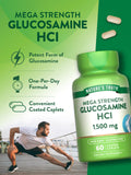 Nature's Truth Glucosamina HCI 1500mg: libre de gluten, trigo, leche y soja
