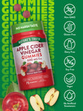 Nature's Truth gomitas vinagre de manzana interior, presentación conveniente para la rutina.