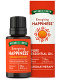 Nature's Truth Happiness, botella de aceite esencial, aroma energizante para ambientar espacios.