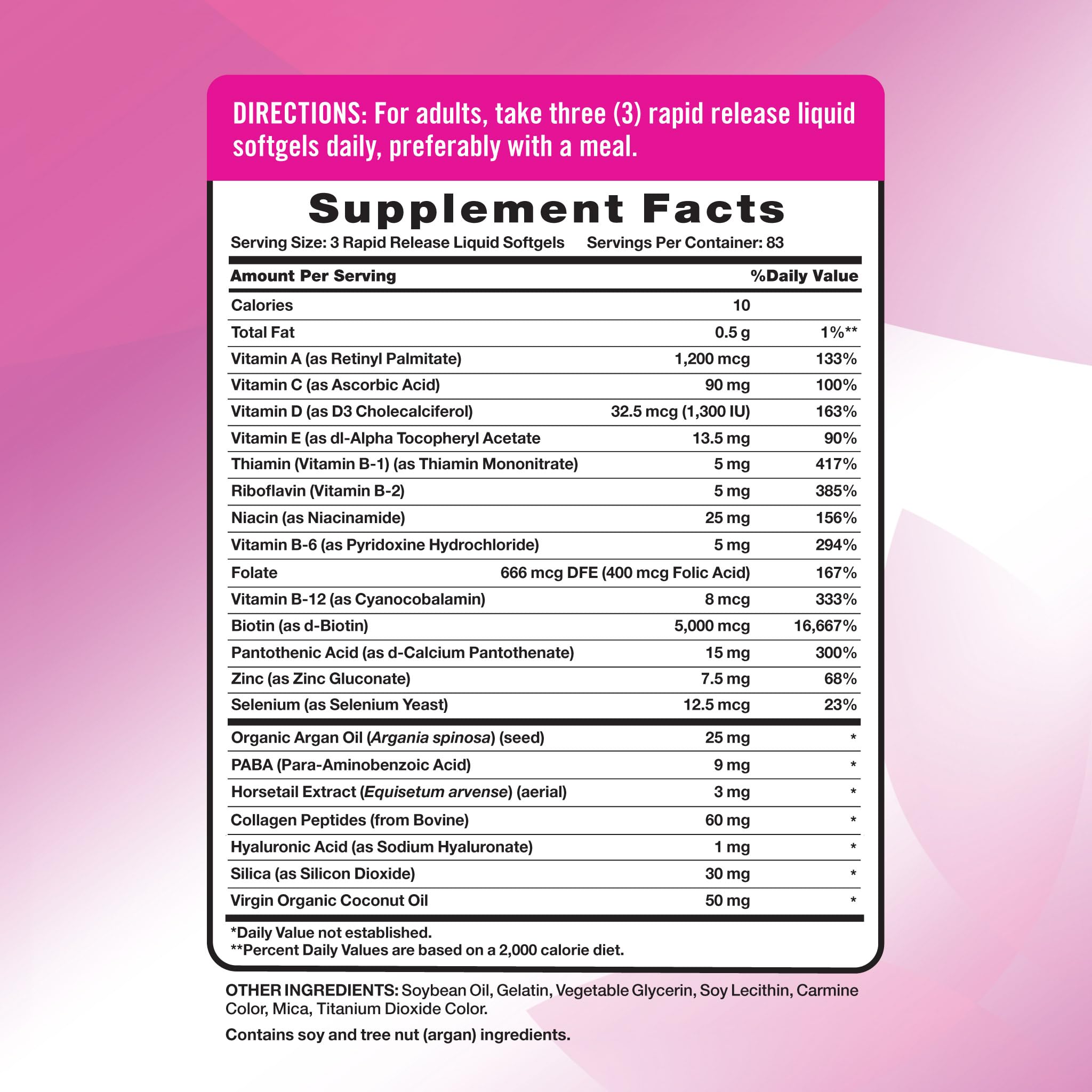 Nature's Truth cápsulas de liberación rápida con mezcla de vitaminas y aceites